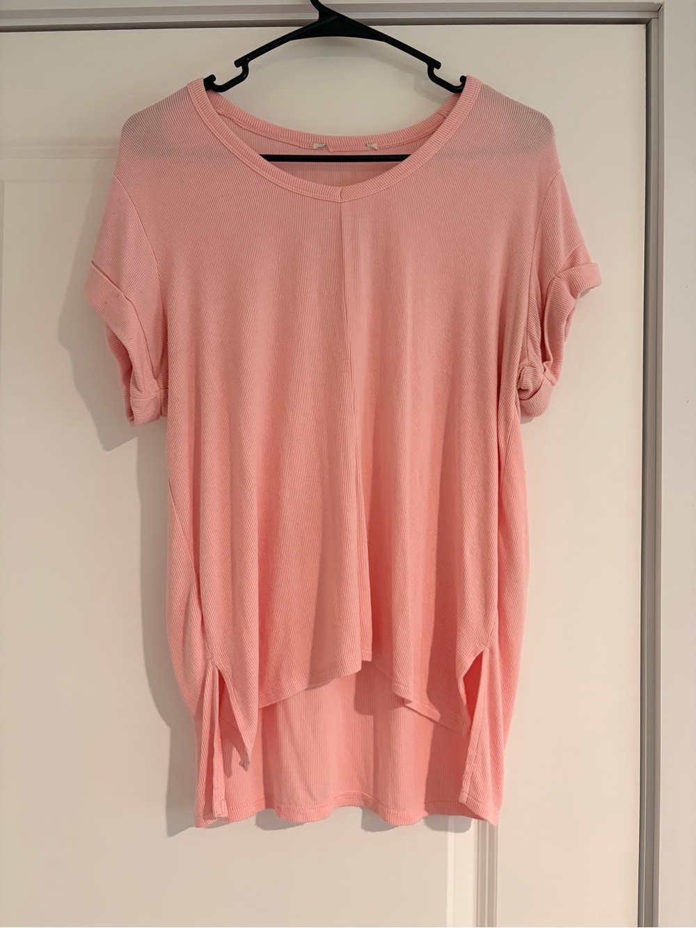Women's Pink Relaxed Knit Tee
